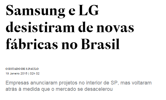 Samsung e LG